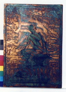 statua di Hermes a riposo: veduta frontale.